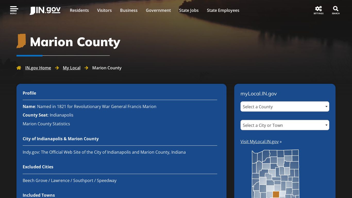 IN.gov | Marion County - Indiana